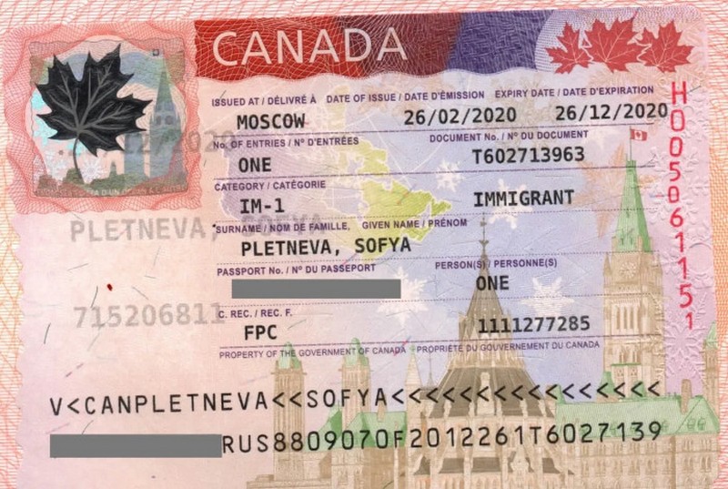 Виза в Канаду для россиян: стоимость